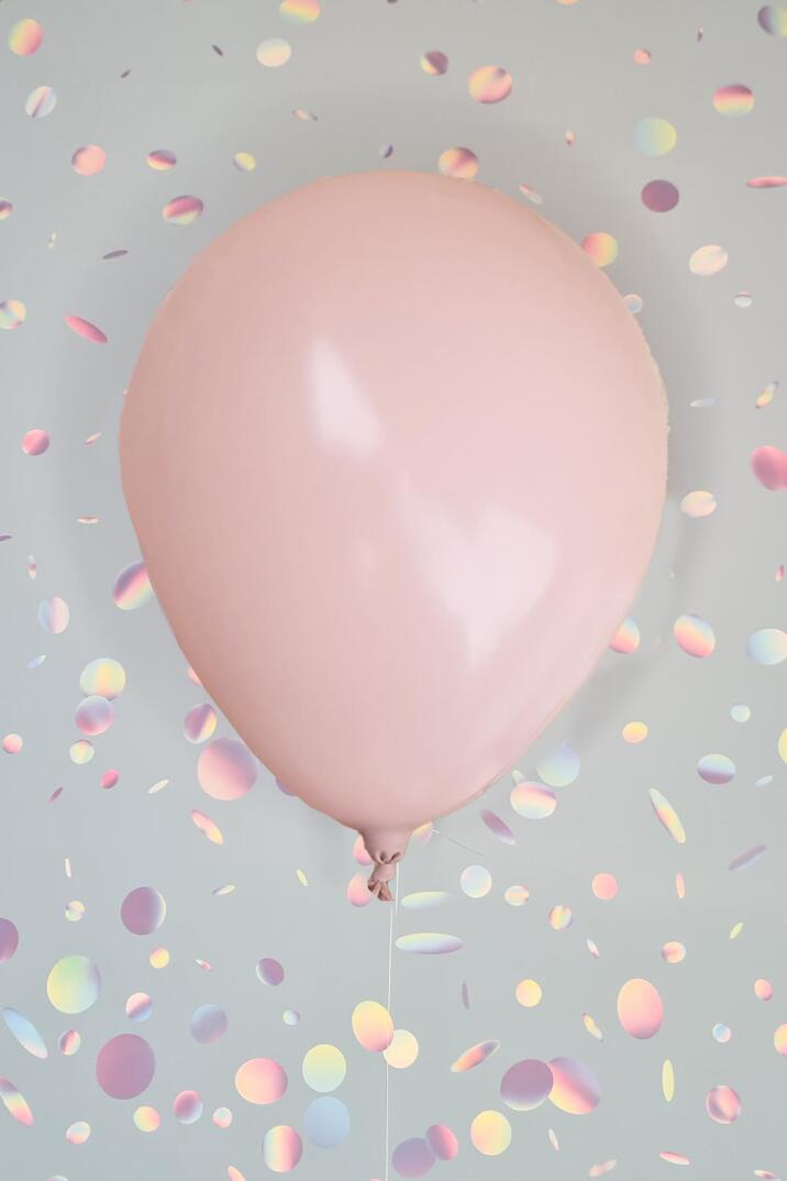 Retro Pink Blush Lateks Balon 12 inç Retro Renk Balonlar 10 lu - 1