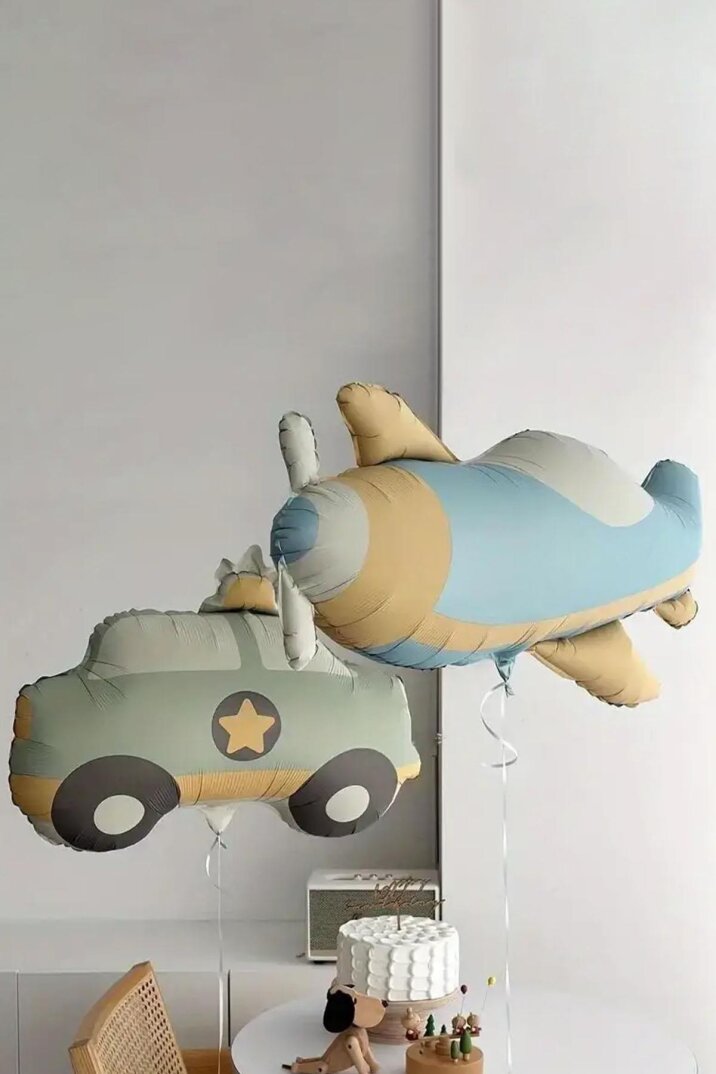 Retro Polis Arabası Bohem Folyo Balon - 2