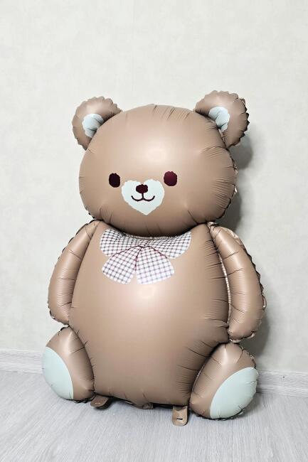 Retro Sevimli Ayı Balon Büyük Teddy Bear Ayı Folyo Balon - 1