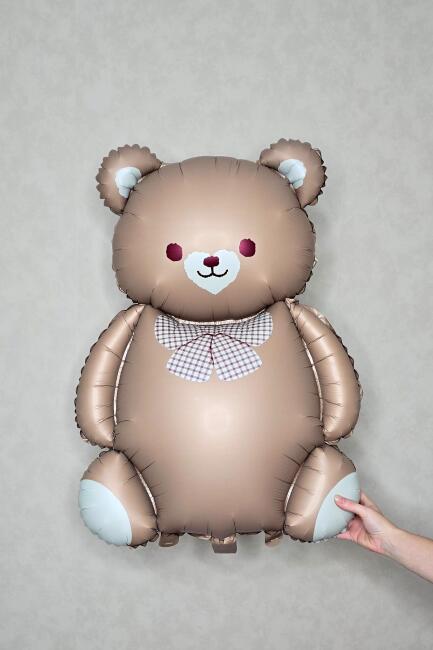 Retro Sevimli Ayı Balon Büyük Teddy Bear Ayı Folyo Balon - 2