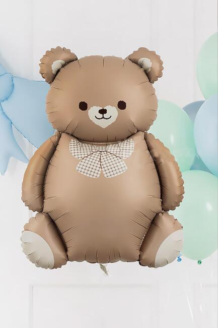 Retro Sevimli Ayı Balon Büyük Teddy Bear Ayı Folyo Balon - 8