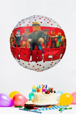 Roblox Yuvarlak Folyo Balon KIRMIZI - 1