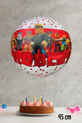 Roblox Yuvarlak Folyo Balon KIRMIZI - 3