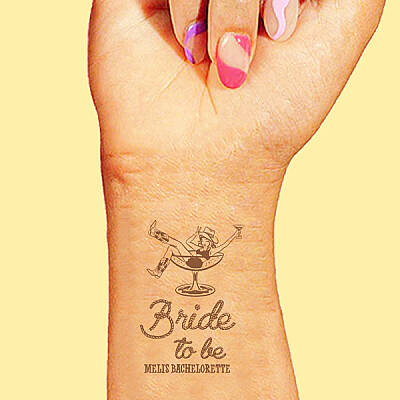 Kişiye Özel Rodeo Konsept Bride to be Dövme