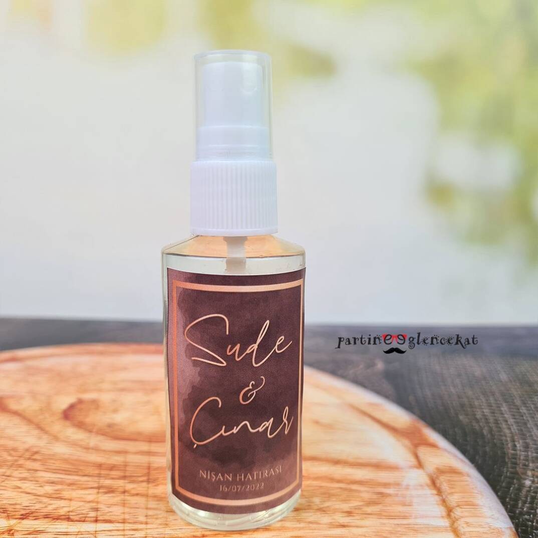 Rose Gold Fısfıslı Plastik Kolonya Hediyelik - 2