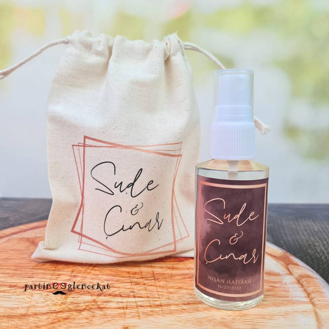 Rose Gold Fısfıslı Plastik Kolonya Hediyelik - 3