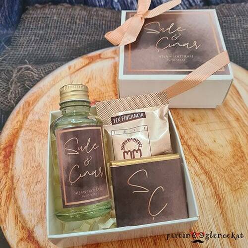 Rose Gold Konsept Kolonya Kutulu Set Hediyelik - 1