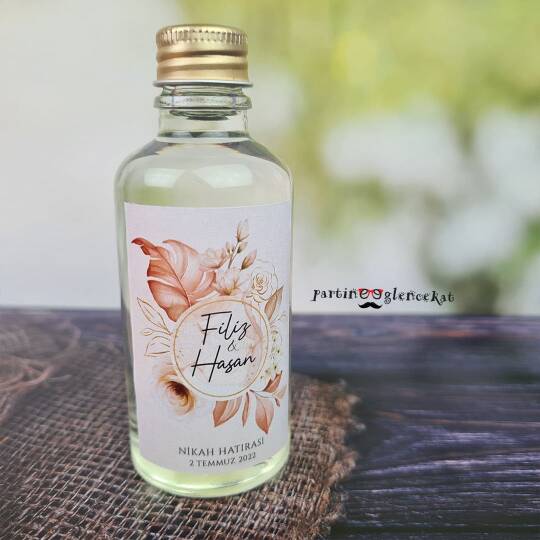 Rose Gold Yapraklı Konsept Kolonya Hediyelik - 2