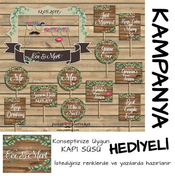 Rustik Dallı Konsept 2li Kampanyalı Paket - 1