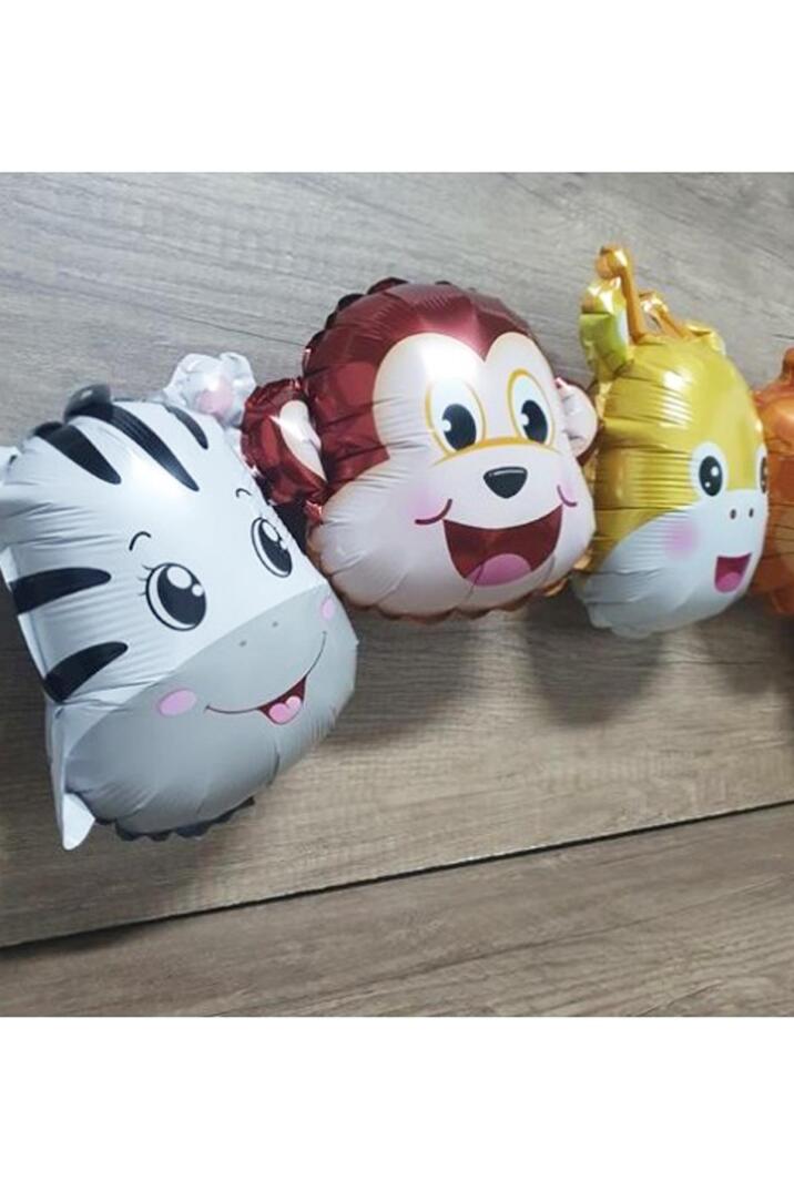 Safari Hayvanları Birleşik Folyo Balon Uzun 107cm - 3