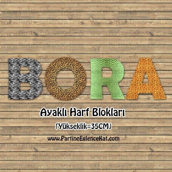 Safari Konsept Ayaklı Harf Blokları - 1
