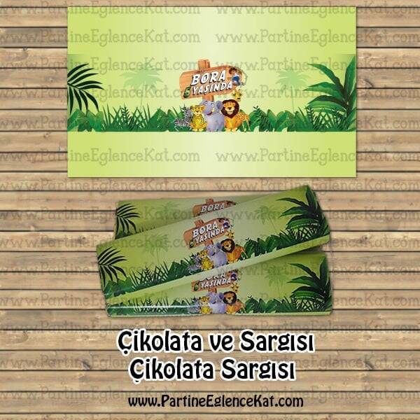 Safari Konsept Çikolata Sargısı - 1