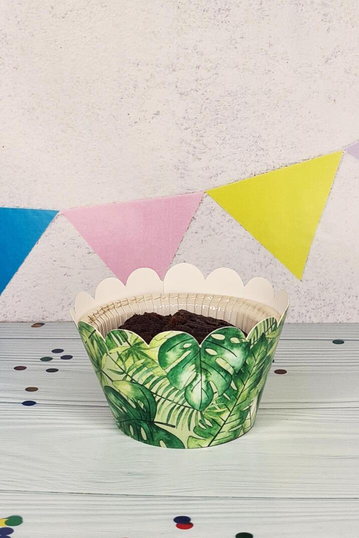 Safari Konsepti Cupcake Sargısı 10'lu Safari Konsept Doğum Günü - 1