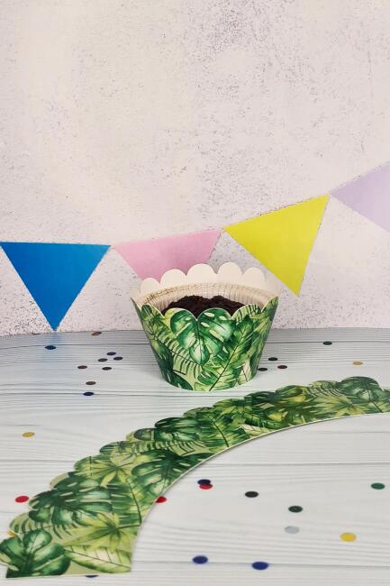 Safari Konsepti Cupcake Sargısı 10'lu Safari Konsept Doğum Günü - 2