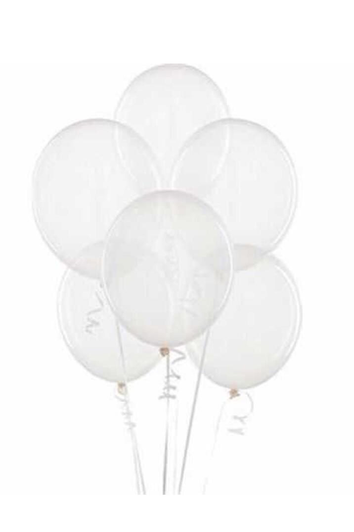 Şeffaf Balon 10 Adet - 12 inc 30 cm Parti Balonu - 2