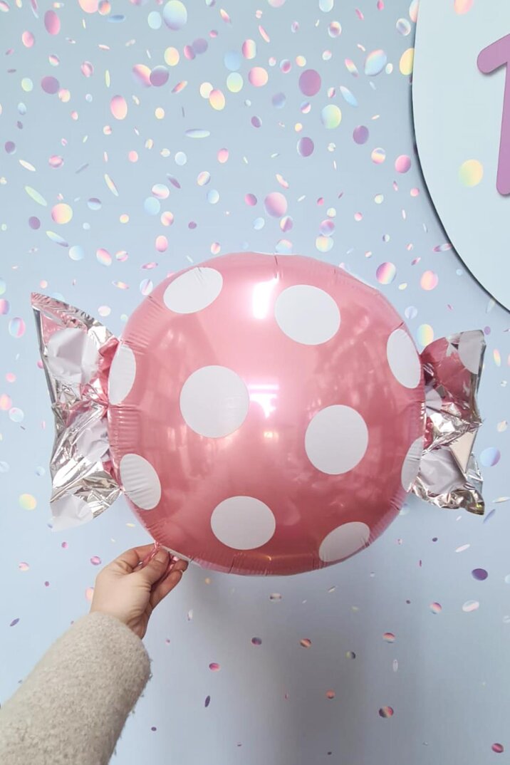Şeker Paketi Şekilli Folyo Balon Şeker Balon PEMBE - 1