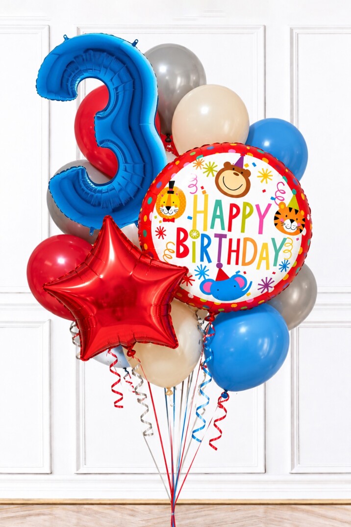 Set 282 Sirk Konsept Doğum Günü Balon Süsleme Seti - 5