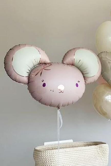 Sevimli Fare Kafası Folyo Balon 68cm - 4