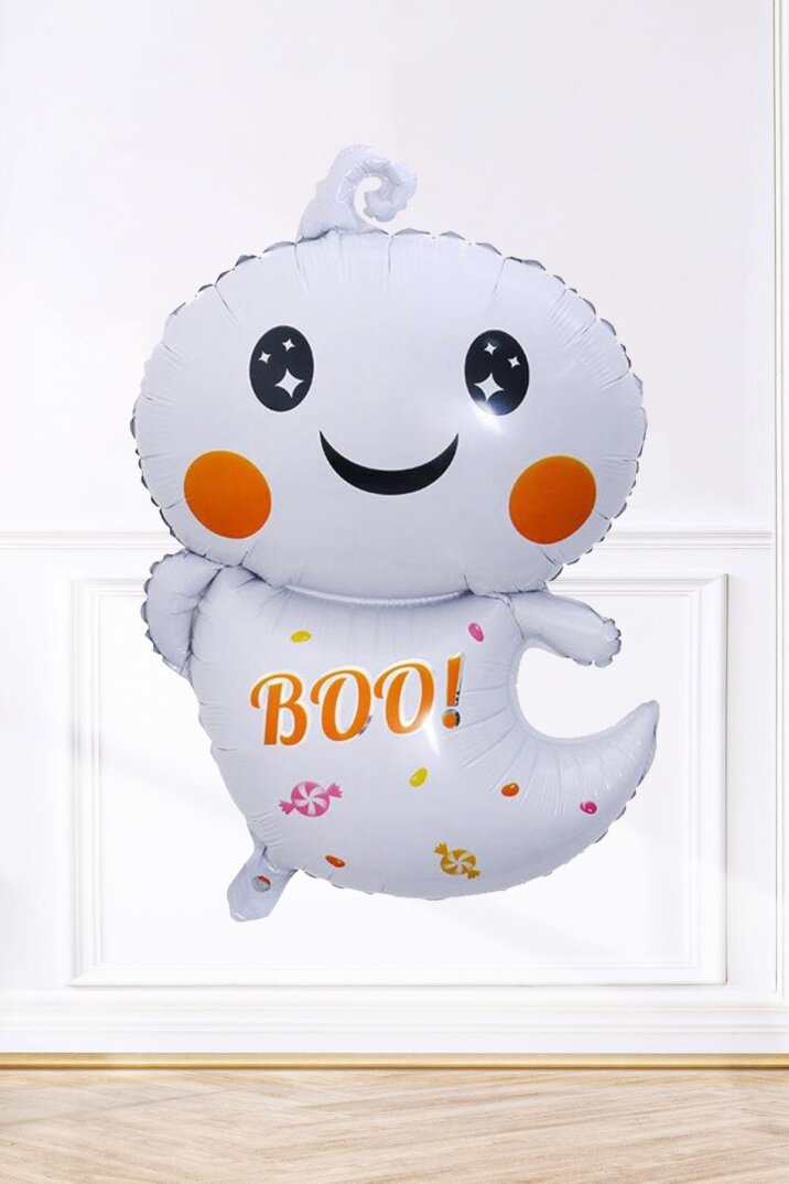 Sevimli Hayalet BOO Folyo Balon Halloween Süsleri Hayalet Balon - 1