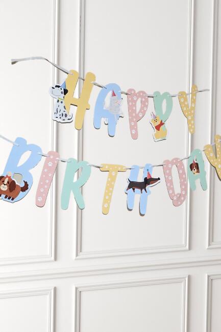 Sevimli Köpekler Doğum Günü Balon Zinciri Seti - 6