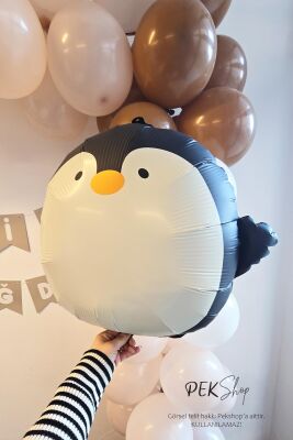 Sevimli Penguen Folyo Balon 59x54cm - 3