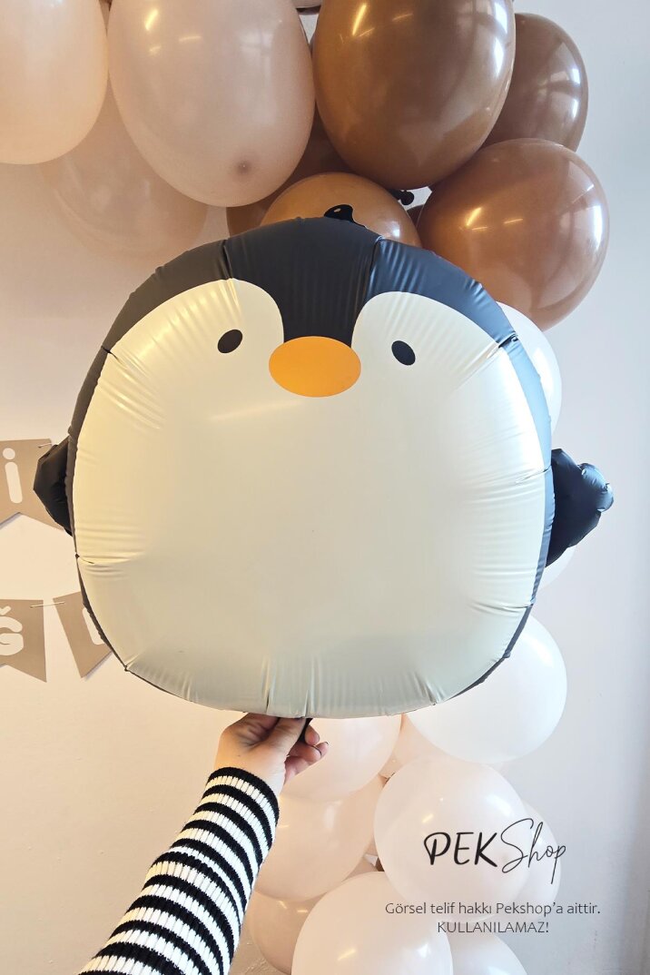 Sevimli Penguen Folyo Balon 59x54cm - 4