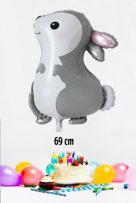 Sevimli Tavşan Folyo Balon 69cm - 1