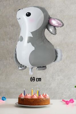 Sevimli Tavşan Folyo Balon 69cm - 2