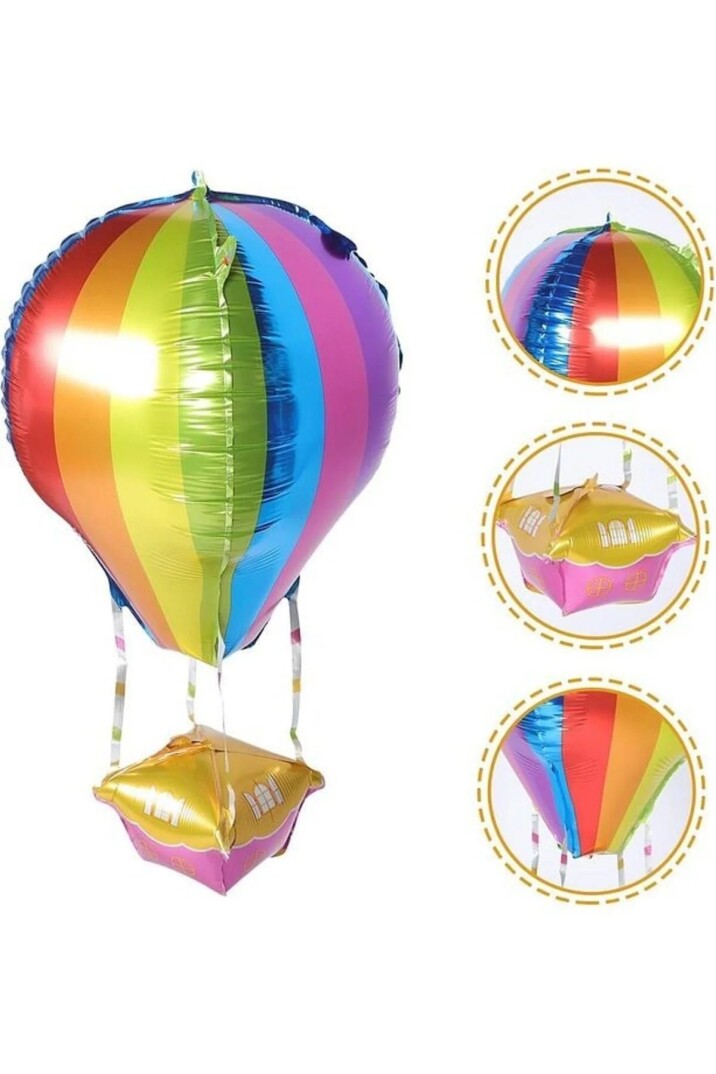 Sıcak Hava Balonu Şeklinde Folyo Balon Kapadokya Balonu - 1