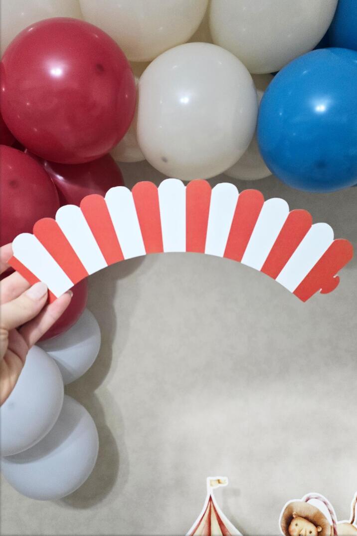 Sirk Konsept Cupcake Sargısı 10'lu - 1