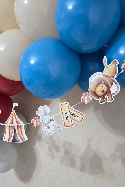 Sirk Tema Banner Doğum Günü Duvar Süsü - 3