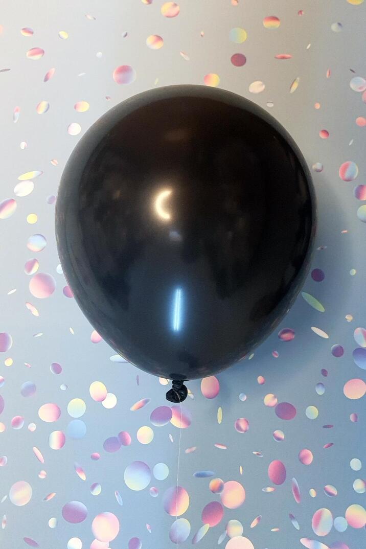 Siyah Balon 10 Adet - 12 inc 30 cm Parti Balonu - 1