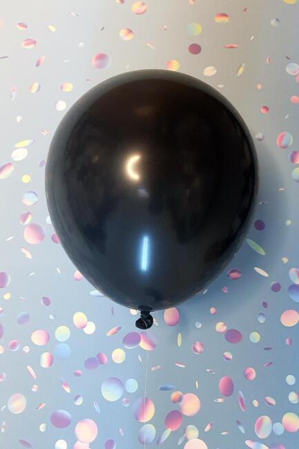 Siyah Balon 10 Adet - 12 inc 30 cm Parti Balonu 