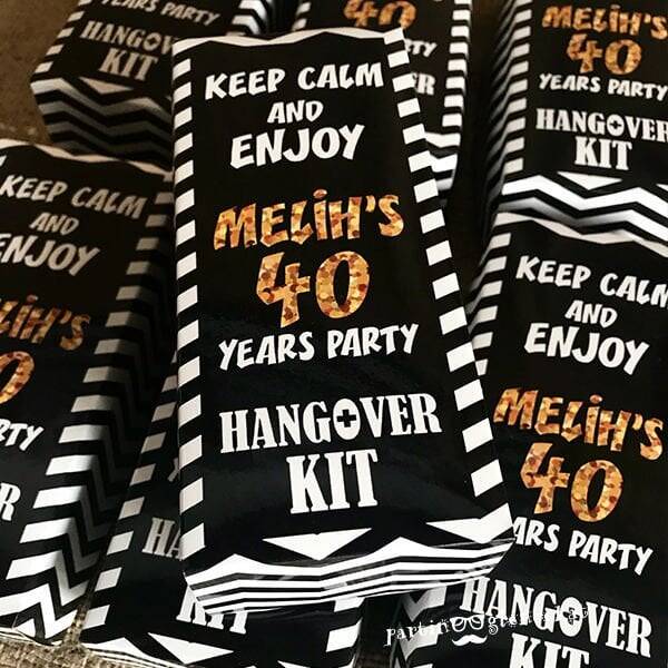 Siyah Beyaz Gold Konsept Kutulu Hangover Kit - 1