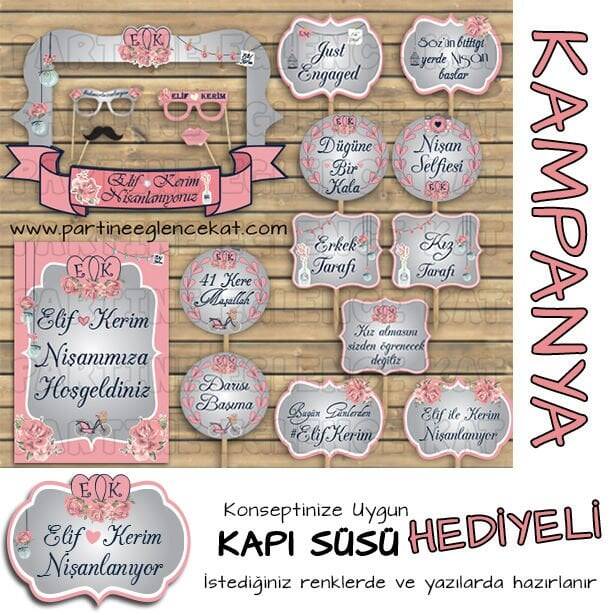 Soft Gümüş-Pembe Konsept 3lü Kampanyalı Paket - 1