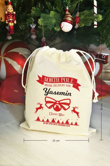 Special Delivery Kurdeleli İsme Özel Yılbaşı Hediye Kesesi - 3