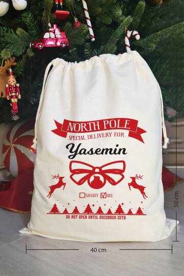 Special Delivery Kurdeleli İsme Özel Yılbaşı Hediye Kesesi - 4