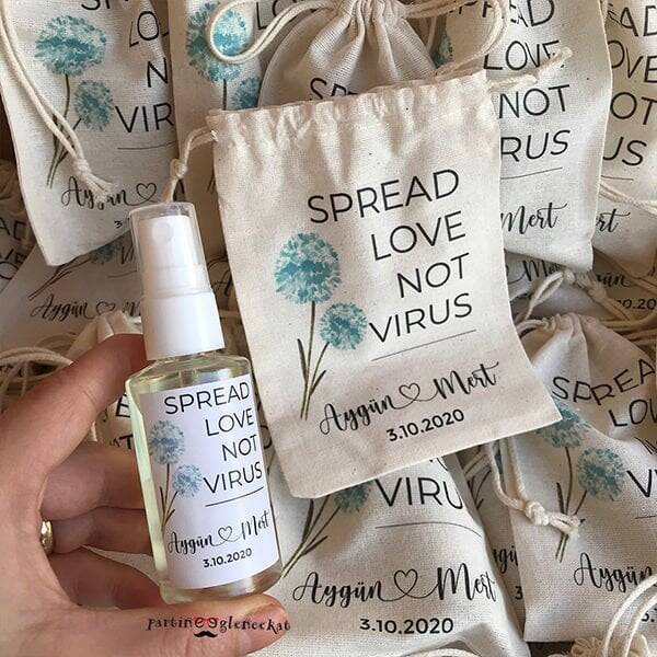 Spread Love Konsept FısFıslı Plastik Kolonya Hediyelik - 1
