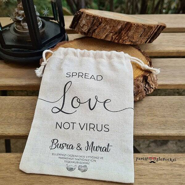 Spread Love Konsept İsimli Baskılı Kese - 1