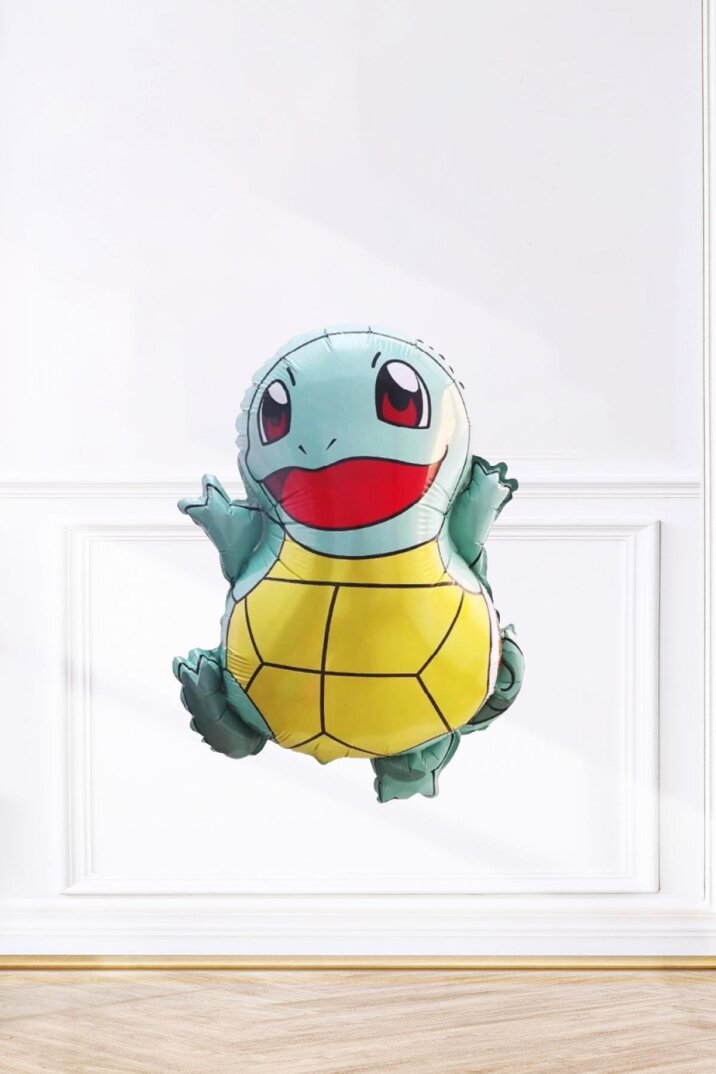 Squirtle Folyo Balon Pokemon Temalı Doğum Günü Süsleri - 1