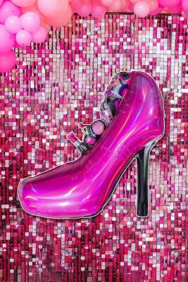 Stiletto Ayakkabı Balon Topuklu Ayakkabı Şekilli Folyo Balon 84cm - 1