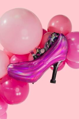 Stiletto Ayakkabı Balon Topuklu Ayakkabı Şekilli Folyo Balon 84cm - 2