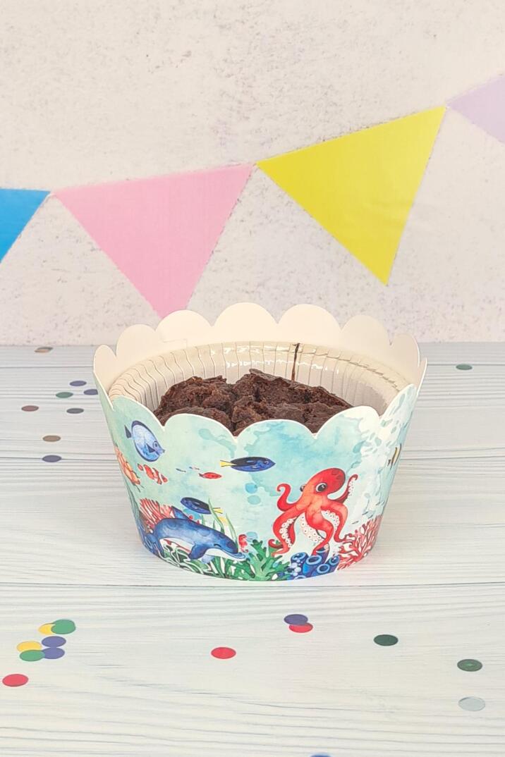 Su Altı Canlıları Konsepti Cupcake Sargısı 10'lu - 1