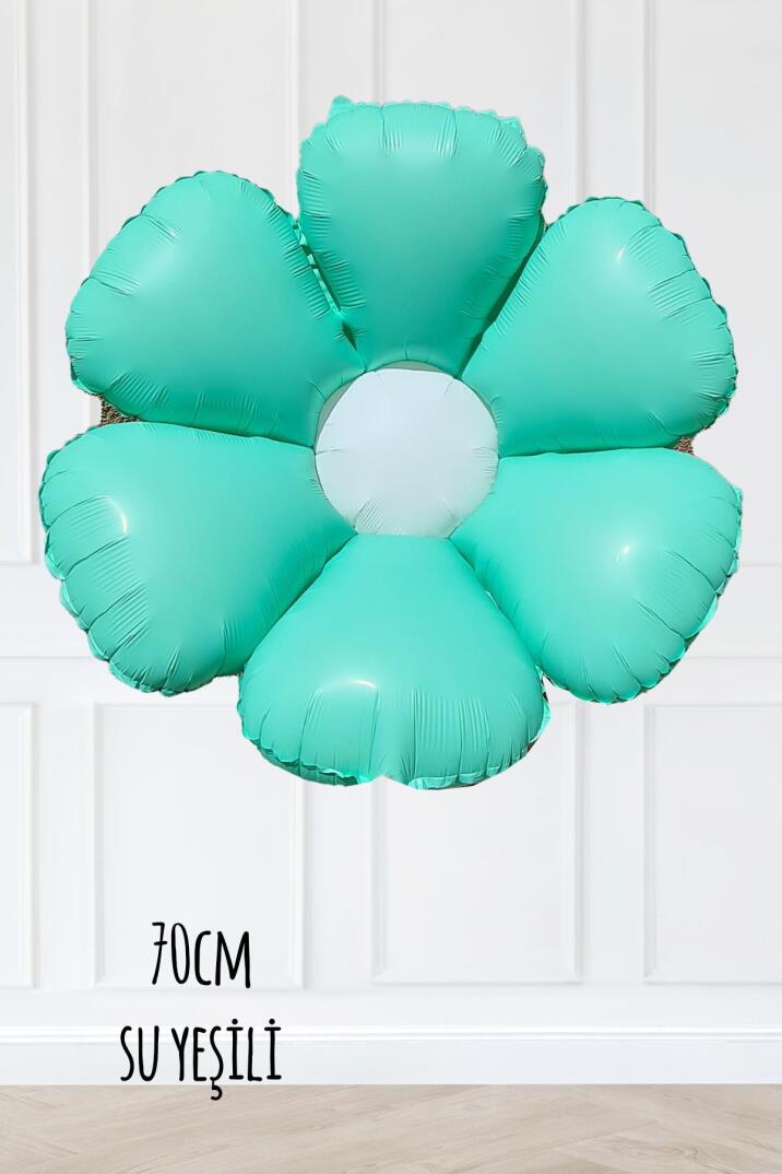 Su Yeşili Papatya Folyo Balon 70cm - 1