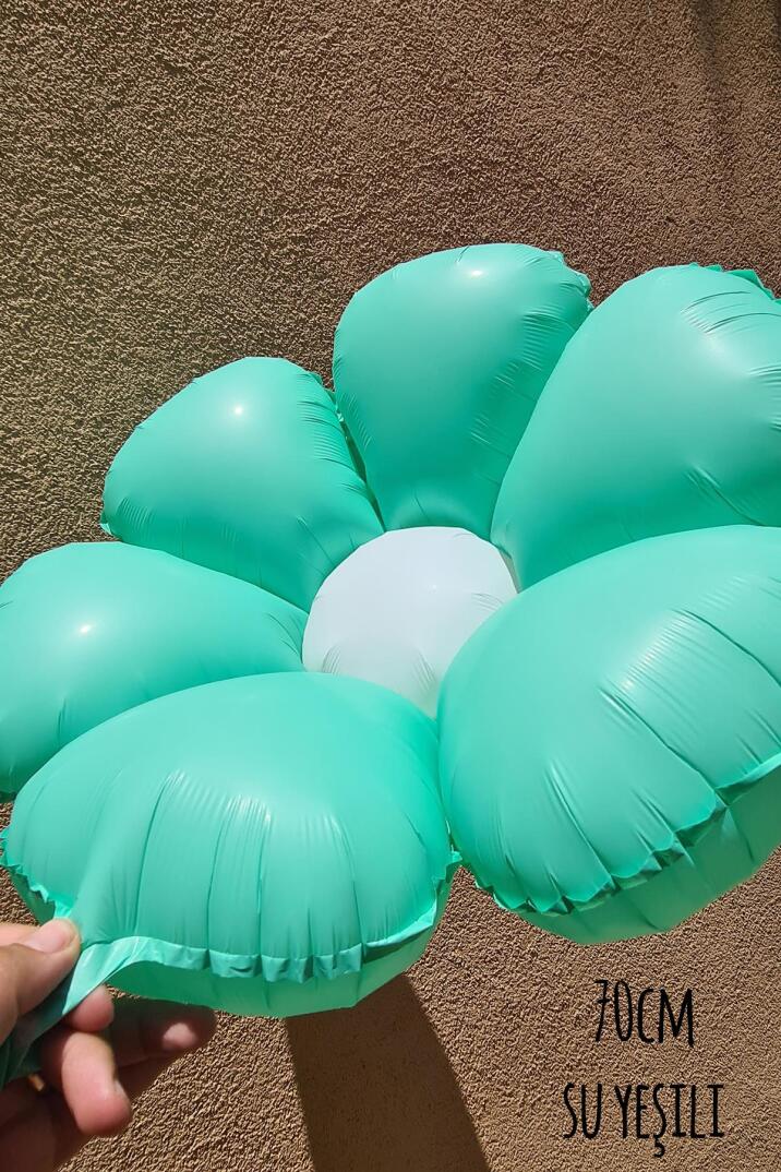 Su Yeşili Papatya Folyo Balon 70cm - 3