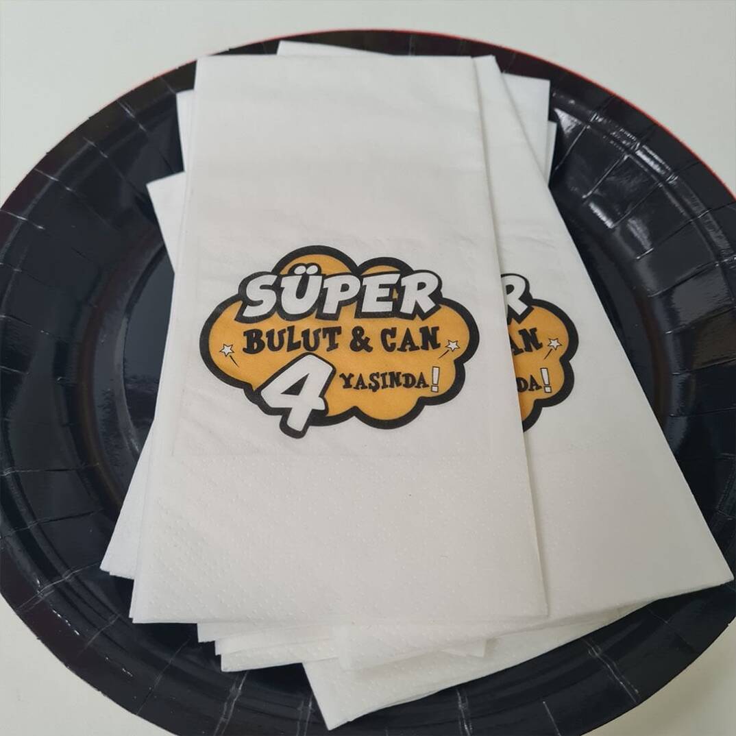 Super Kahraman Konsept Peçete - 2