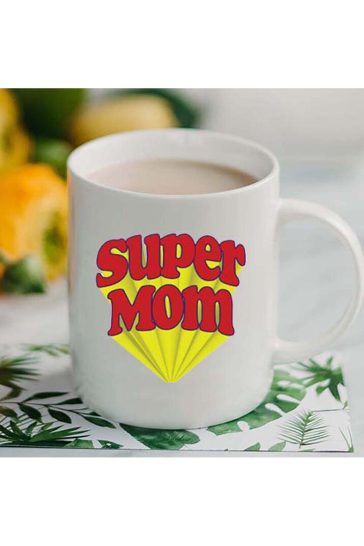 Super Mom Anneye Özel Kupa Bardak - 1