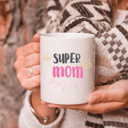 Super Mom Anneye Özel Kupa Bardak - 1