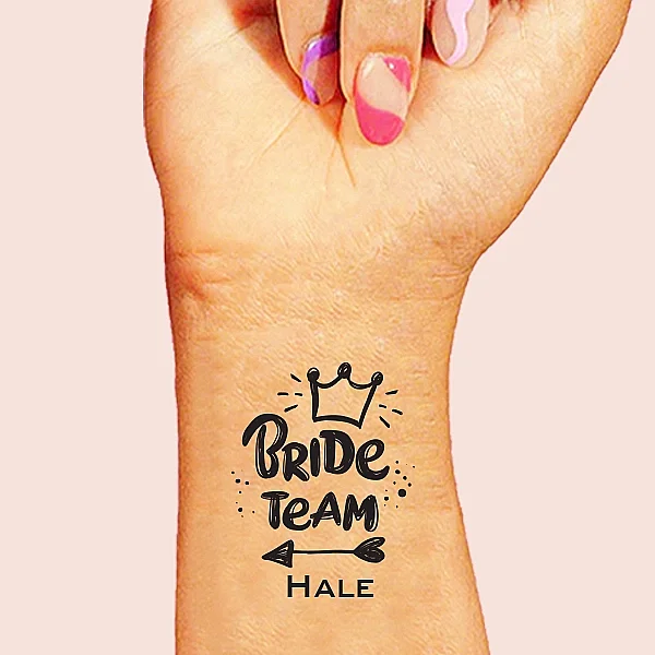 Kişiye Özel Taçlı Bride Team Dövme - 1