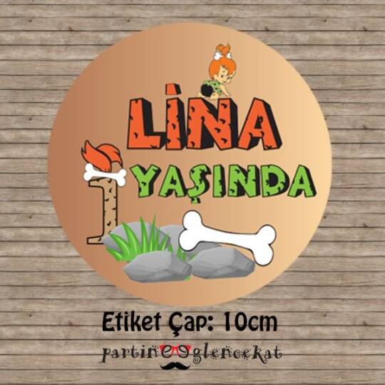 Taşdevri ''Çakıl'' Konsept 10 Adet 10cm Etiket